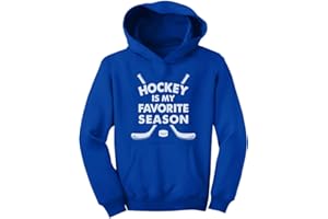 Tstars Youth Hockey Hoodie - Gift for Young Players and Fans - My Favorite Season Goalie Pullover for Kids