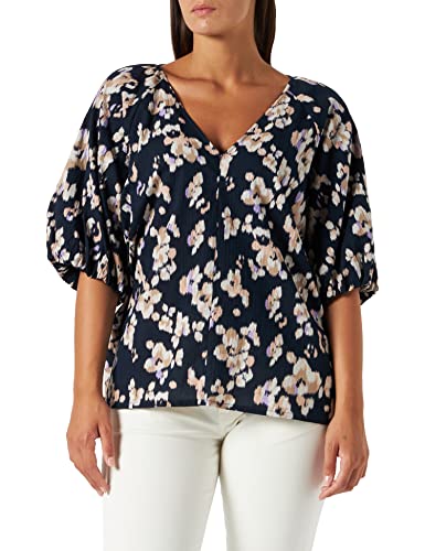 Part Two Damen Oteliapw Bl Bluse, Navy Blurred Flower Print, 42