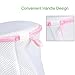 OTraki Bra Wash Bags for Lingerie 6 Pack Mesh Delicates Zipper Laundry Bag for Women College Girl Underwear Socks Silk Stockings Washing Machine Net Protector White