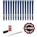 Karma Velour Blue Ladies - 13Piece Golf Grip Kit (with Tape, Solvent, Vise Clamp)