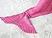 heartybay Crochet Mermaid Tail Blanket for Adult, Super Soft All Seasons Sleeping Mermaid Blanket (71