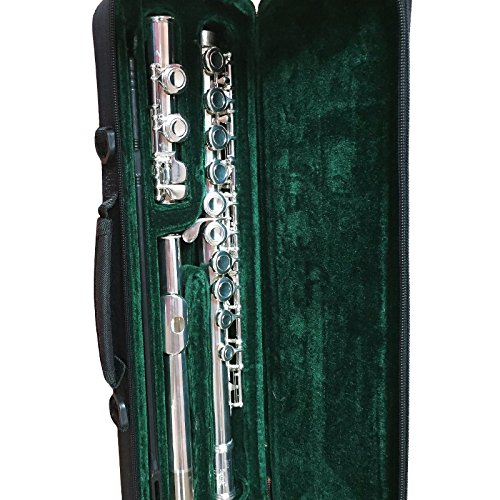 New Jean Baptiste 182S C Foot Closed Hole Student Flute with Deluxe Case, Cleaning Rod, Polish Cloth and Warranty