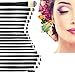 Equal Sign Professional Flat Top Synthetic Kabuki Brush Single Cosmetic Makeup Brush Set (Golden 4pcs)