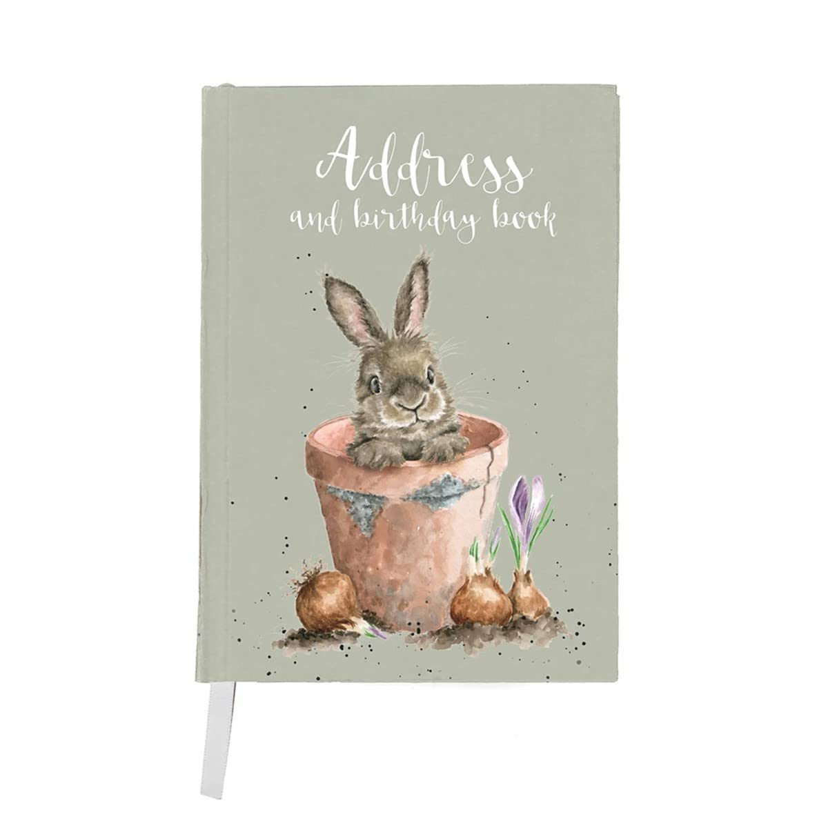 Wrendale Designs by Hannah Dale - The Flower Pot Illustrated Birthday & Address Book - 168mm x 118mm