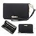 Aitbags Gold Glitter Designer Plus Slim Wallets Purses for Fashion Women and Beautiful Teen Girls