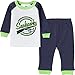 NFL Seattle Seahawks Unisex-Baby Thermal Pajama Set, Navy, 0-6 Months