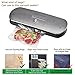 Vacuum Sealer Machine for Dry & Moist Foods Preservation Automatic Vacuum Sealing System, Intelligent LED Indicator Lights, Manual Inching Function with Starter Kit- KitchenBoss (Stainless steel)