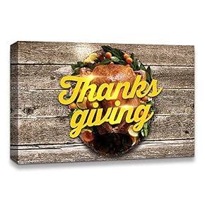 Canvas Wall Art Thanksgiving Day Theme...