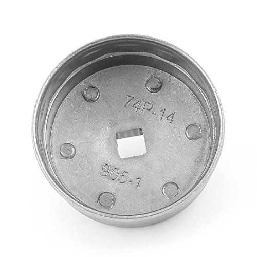 Car Auto 76mm Inside Dia 13mm Socket 14 Flute Oil Filter Wrench Tool