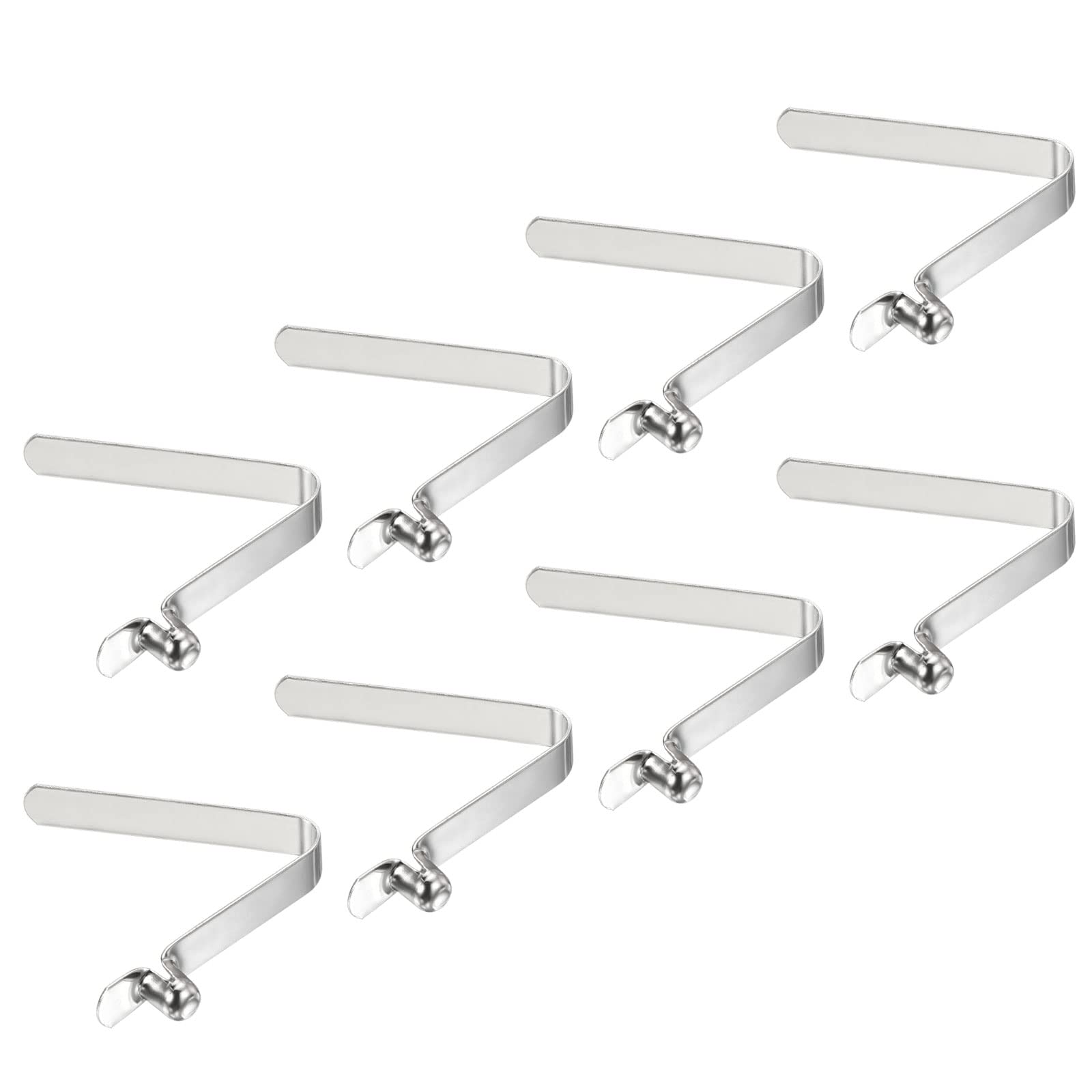 PATIKIL 6.5x5mm Kayak Paddle Snaps, 8 Pack Tent Pole Push Button Spring Clips Steel Hollow Button Locking Tube Single Pin for Camping Awning Tent