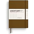 LEUCHTTURM1917 - Notebook Hardcover Medium A5-251 Numbered Pages for Writing and Journaling - Thinking Ahead (Dotted Paper, Spice Brown)