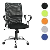SixBros. Design - Sillón de oficina Silla de oficina Silla giratoria negro - H-8078F-2/1322