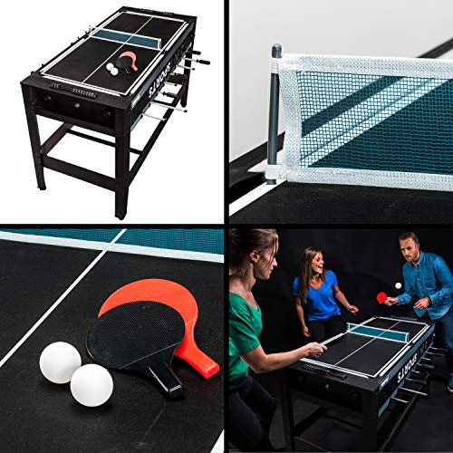 Franklin Sports 4in1 Game Table Includes Foosball Table Mini Pool