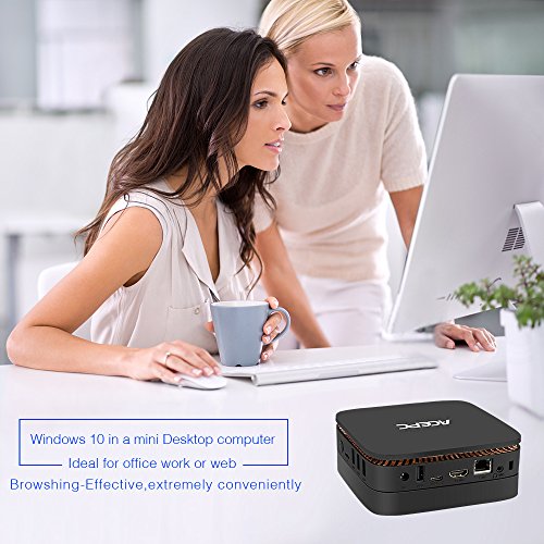 ACEPC AK1 Mini PC, Windows 10 Pro (64-bit) Intel Celeron Apollo Lake J3355 Processor(up to 2.5GHz) Desktop Computer[4GB DDR3/32GB eMMC,2.4G+5G Dual WiFi,Gigabit Ethernet,BT 4.0,4K,Type-C] - Thumbnail 4