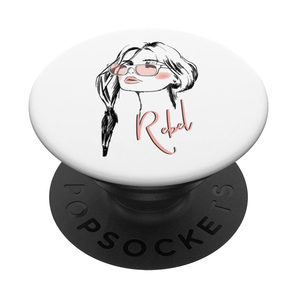 Eyelashes Eyeglasses Rebel Lips & Lipstick Trendy PopSockets Swappable PopGrip