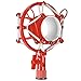 Neewer Pro Metal Microphone Shock Mount Mic Anti-vibration Holder Clip High Isolation for Suspension Boom Scissor Arm Stand and Condenser Mic,Ideal for Studio Radio Broadcasting and Recording(Red)