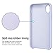 Anuck Case for iPhone XR Case 6.1 inch, Anti-Slip Liquid Silicone Gel Rubber Bumper Case with Soft Microfiber Lining Cushion Slim Hard Shell Shockproof Protective Case Cover - Light Purple