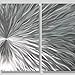 Enlivenment III Abstract Metal Wall Art - 3 Panel, 50 x 24 Inches - Modern Luxury 3D Multi-Panel Metal Wall Decor for Bedroom, Living Room - Large Elegant Contemporary Wall Decoration by Jon Allen