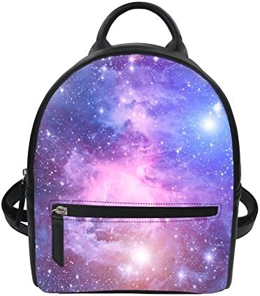 FOR U DESIGNS Galaxy Space Women Backpack Pu Leather Travel Purse