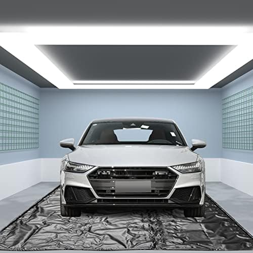 Happybuy Garage Floor Containment Mats 9' x 22' Containment Mat Black