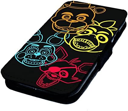 iPhone 6, FNAF Design2, Five nights at freddys inspired. Faux Leather Flip Phone Case Cover.