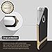 iPhone 6s Case,iPhone 6 Case,ROCK [Royce Series] - Dual Layer Ultra Thin Slim Case Cover for iPhone 6s/iPhone 6 4.7 inch - (Black + Champagne Gold)
