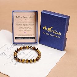 AD Beads Handmade Gemstone Stretch Elastic Bracelet