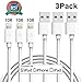 iPhone Charger 10FT Cablex Lightning Cable Extra Long USB Charging Cord Compatible with iPhone X 8 Plus 8 7 Plus 7 6 6S 6 Plus 5S SE iPod iPad Mini Air Pro-White