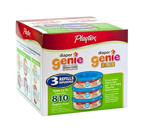 Playtex Diaper Genie Refill (810 Count Total Pack of 270 Each