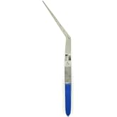 Kingfisher Fly Tying Angled Dubbing Loop Tweezer, (Blue, Medium)