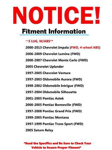4 DETROIT+Bearing+Assembly+Century+LaCrosse