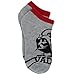 Star Wars Kids Teen Adult 6 pk Socks (6-8 (Shoe: 10.5-4), Red/Black/Grey)
