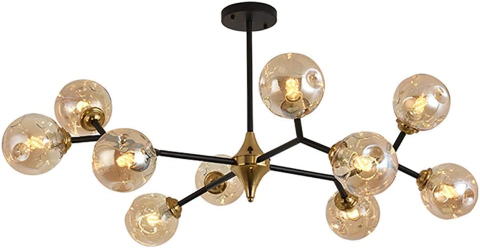 HLL Candelabros para el hogar, candelabro moderno Sputnik, luz de techo