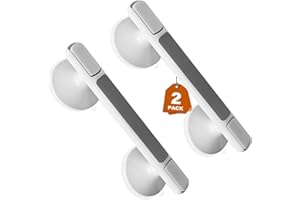 KINFAVOU Grab Bars for Bathtubs and Showers, 2 Pack Shower Handle 12.5 Inch Strong Suction Shower Bar, Grab Bars for Elderly 