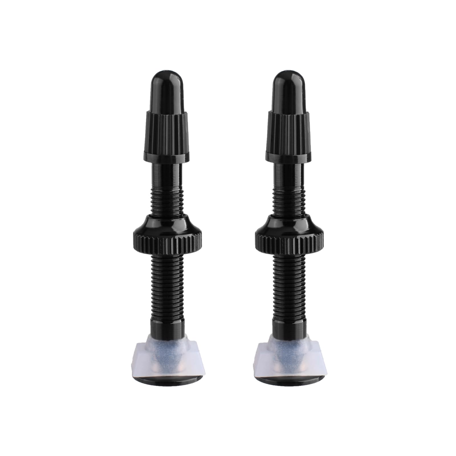 TRIWONDER Bicycle Tubeless Presta Valve Stem 40mm Tire Tubeless Valve for Vacuum Tire of Mountain Road Bike (Black, 2 Pcs)