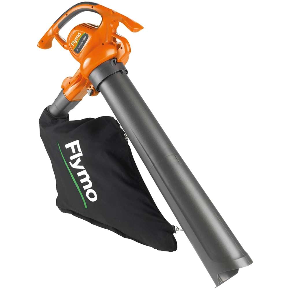 Flymo PowerVac 3000 Electric Garden Blower & Vacuum | 3-in-1 Powerful Leaf Blower, Vacuum & Mulcher | 3000W
