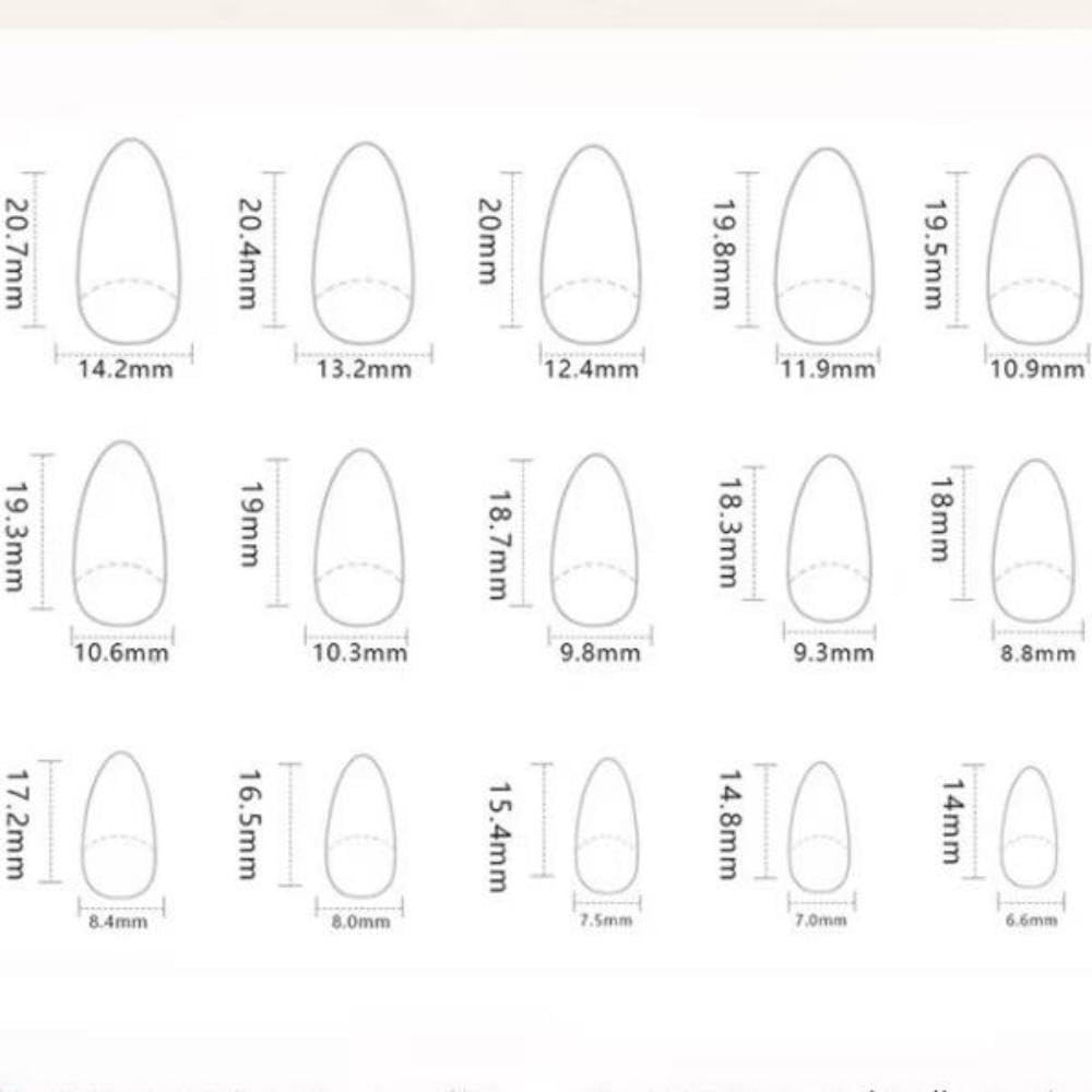 Green French Tip Press on Nails Short Almond Fake Nails Gold Line False Nails with Design Star Glue on Nails Glossy Artificial Acrylic Nail Full Cover Nude Stick on Nails for Women Manicure 30Pcs - Image 6