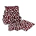 7 Set Travel Packing Organizer,Waterproof Mesh Durable Luggage Travel Cubes with 1 Shoe Bag - Travel Luggage Compression Organizers (Wine Red Flower)