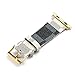 Compatible Apple Watch Band 38mm Fashion Leather iWatch Sport Series 1 Series 2 Series 3 Strap Replacement for Women Men Color Gold Metal Buckle and Connector (White 38mm)