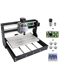 Uttiny Kit de enrutador CNC, mejorado 3018 Pro 3 ejes grabado con función de apagado utilizado como control GRBL DIY Mini máquina CNC para plástico acrílico PVC madera tallado y fresado