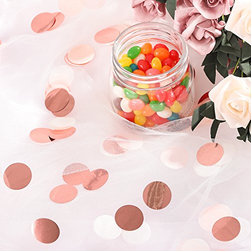 image for Whaline 12000 Pieces Paper Confetti Circles Tissue Party Table Confett