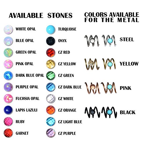 Surgical Steel Nipple Barbell, Nipple Ring Piercing for Women, Externally Threaded Straight Barbell 16g, Nipple Shield Ring Barbell with Lapis lazuli, Body Piercing Jewelry - Thumbnail 2