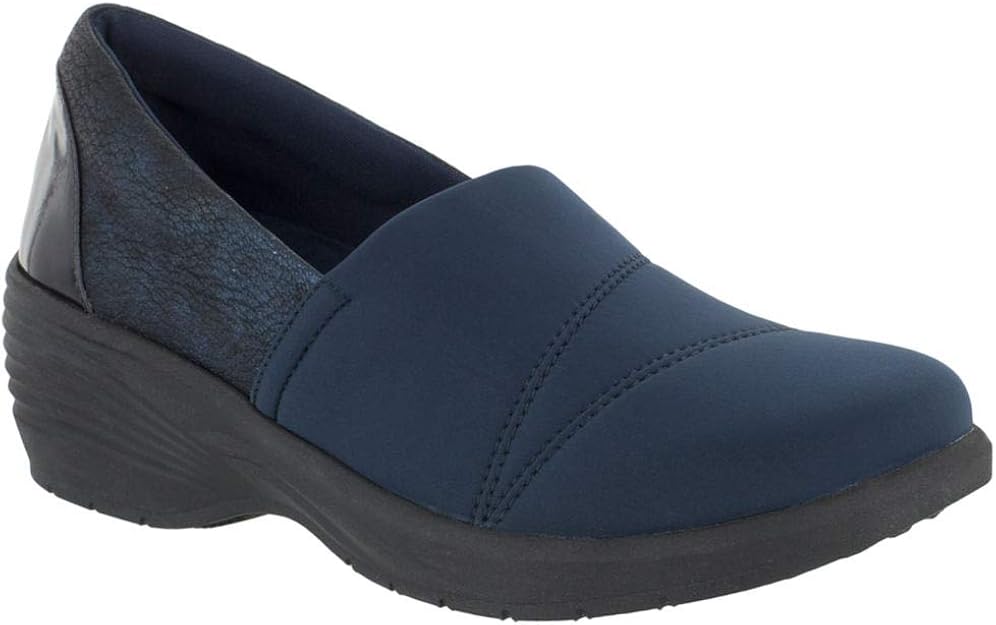 Amazon.com | SoLite by Easy Street Solo Women's Slip On 8 C/D US Navy | Shoes