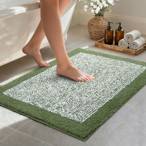 Simpwalnut Bathroom Rugs Non Slip Washable