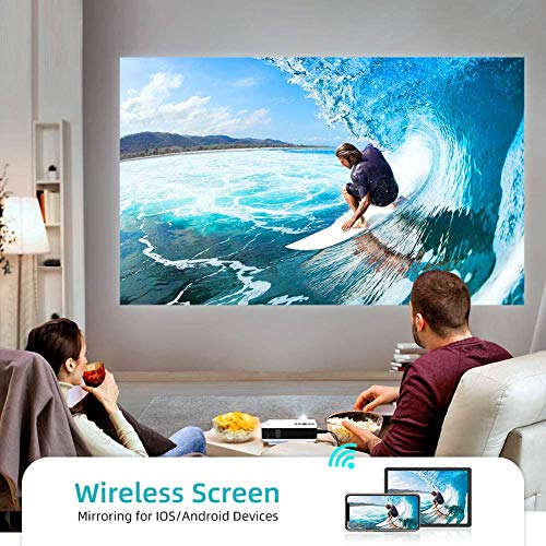 VANKYO Leisure 3W Mini Projector with Synchronize Smartphone Screen, Portable WiFi Projector Supports 1080P for iOS/Android Devices, Compatible with TV Stick, PS4, HDMI for Home & Outdoor