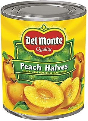 Del Monte Peach halves peaches, Water corn syrup, sugar. (024000010418)