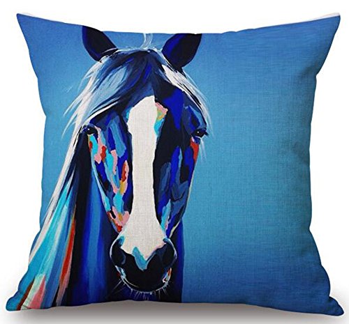 Oil Painting Horse Hand Painted Throw Pillow Case Cotton Blend Linen Cushion Cover Sofa Decorative Square 18 Inches (9) Oil Painting Horse Hand Painted Throw Pillow Case Cotton Blend Linen Cushion Cover Sofa Decorative Square 18 Inches (9)