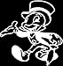 Jiminy Cricket White Vinyl Car/Laptop/Window/Wall Decal