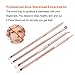 IBEET Blackhead Remover Kit,Comedone Extractor Tool,Anti-microbial Double-side,Treatment for Blemish, Whitehead Popping, Zit Removing for Risk Free Nose,Rose Gold, 4 PCS