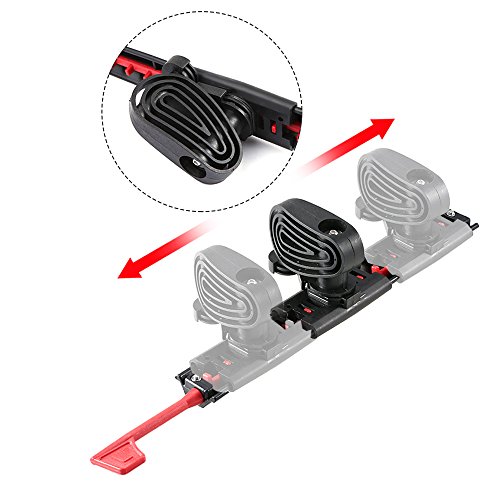 image for Lixada 2Pcs Adjustable Kayak Foot Braces Pedals with Trigger Lock Tail